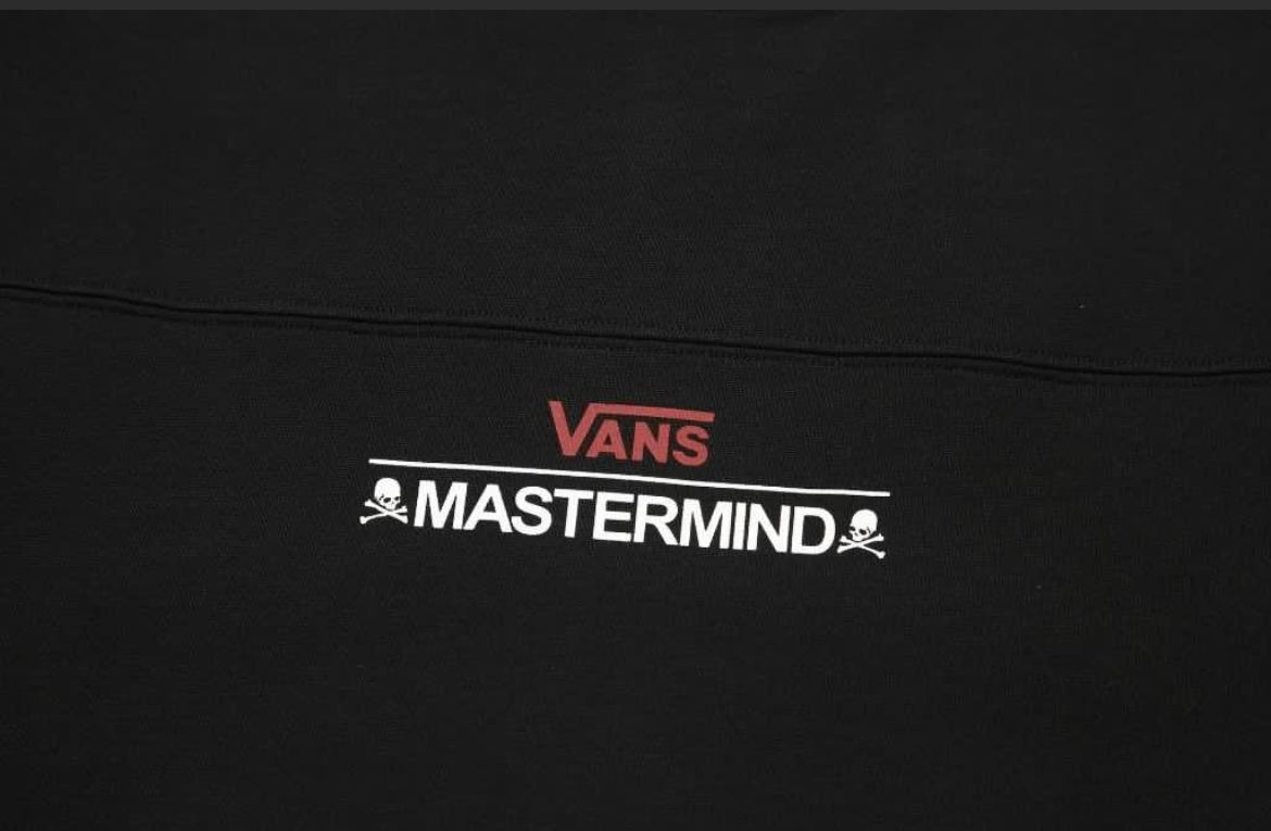 Mastermind Japan MMJ x Vans “OFF THE WALL” Tee LS Black Mastermind World MMW