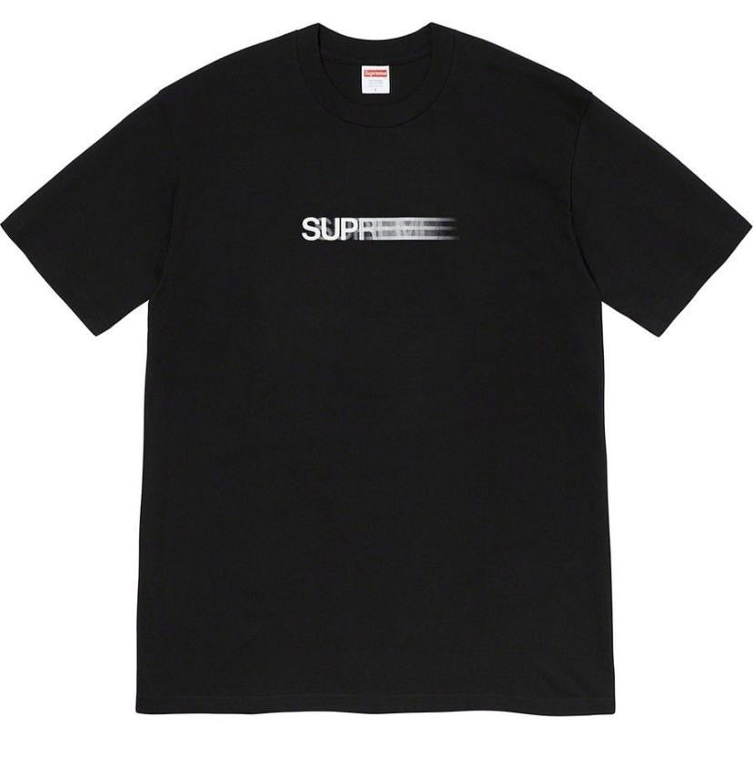 Supreme Motion Logo Tee Black Grey White Dark Green