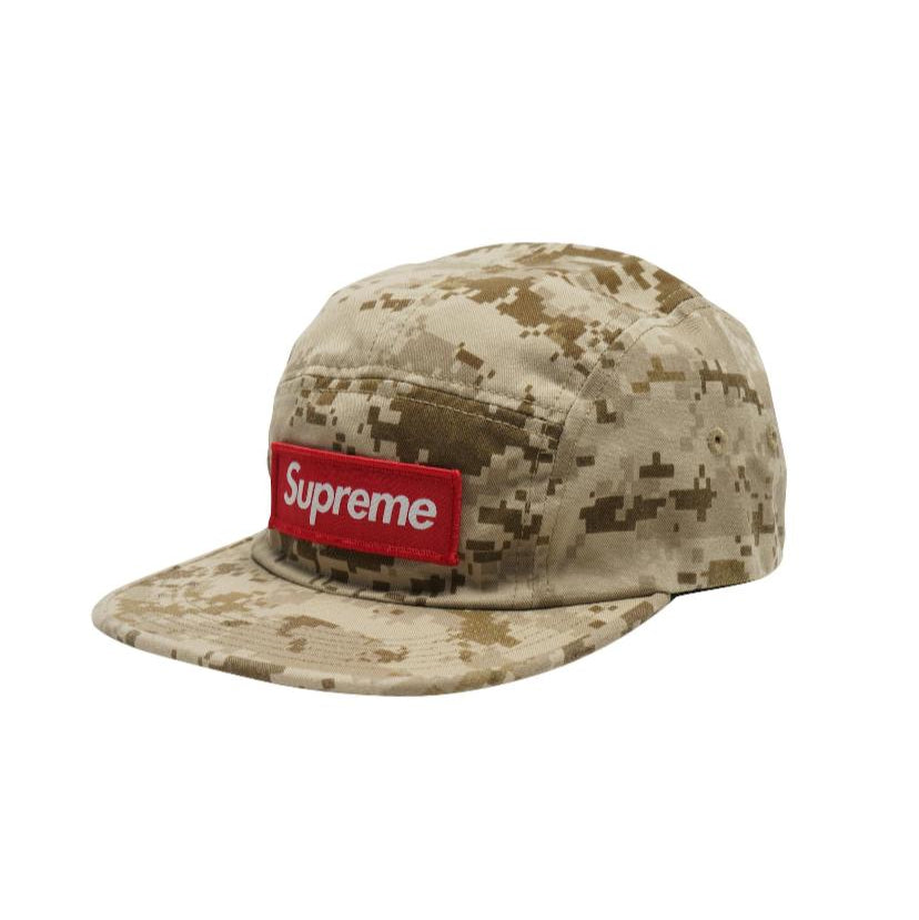 Supreme FW17 NYCO Twill Camp Cap Tan Digi Camo