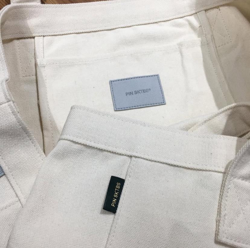 Pin Sktbs Big Tote Bag Natural