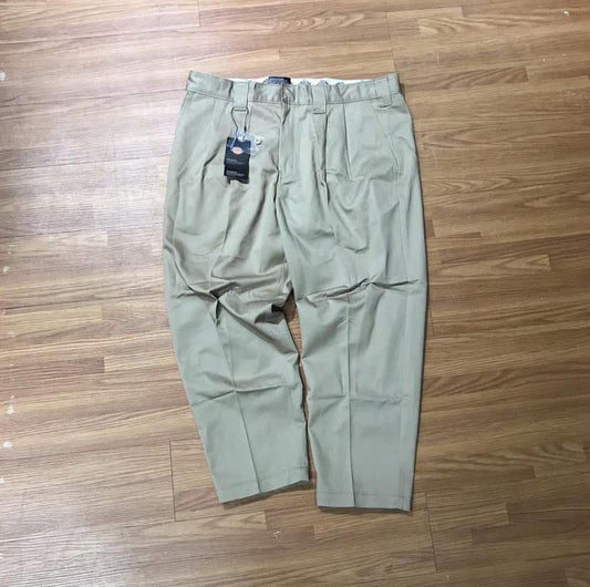 Dickies Pleated Front Work Pant 9分 Army Chino Khaki DK006757CA2