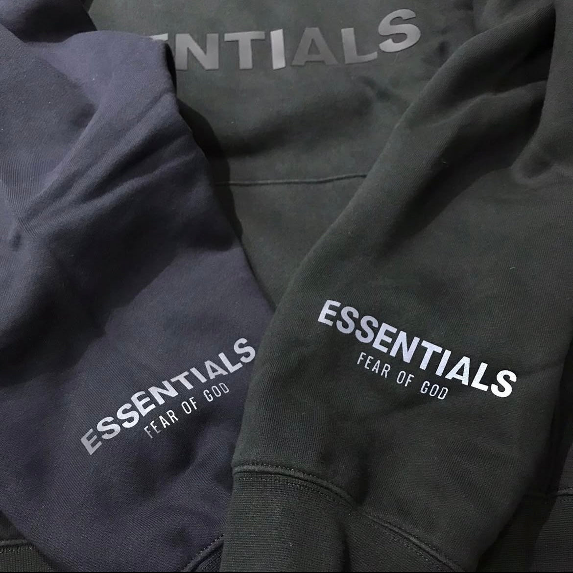 Fear of God FOG Essentials 3D Sillicon Logo Hoodie