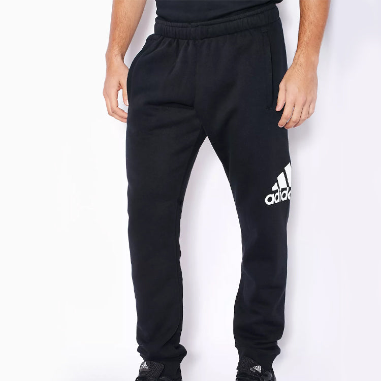 Adidas Essentials Logo Training Sweatpants Black AB6527