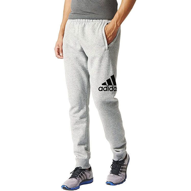 Adidas Essentials Logo Training Sweatpants Grey AB6528