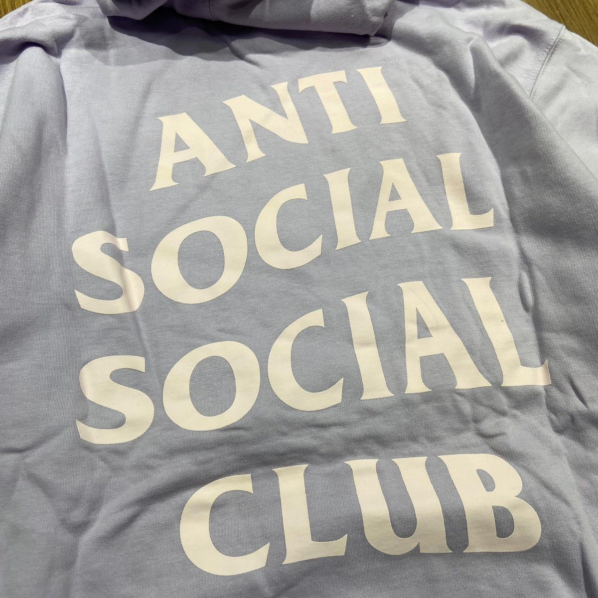 Anti Social Social Club ASSC Enough Of This Shit Hooded Sweatshirt Lavender Purple