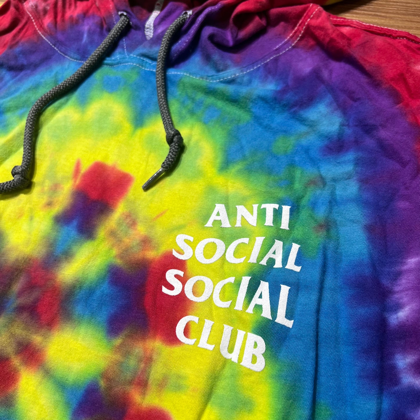 Anti Social Social Club ASSC Tie Dye Hooded LS (Made in USA)