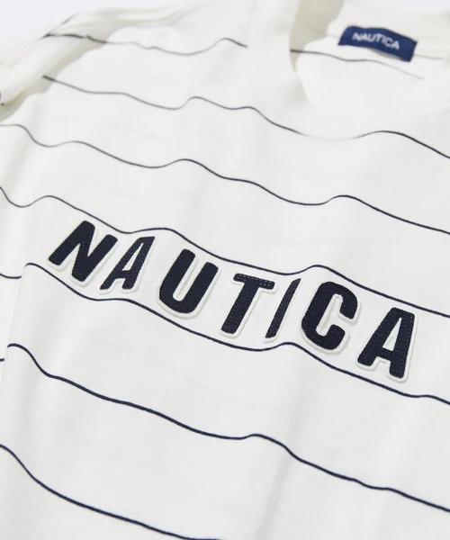 Nautica JP Pin Border Logo SS Tee