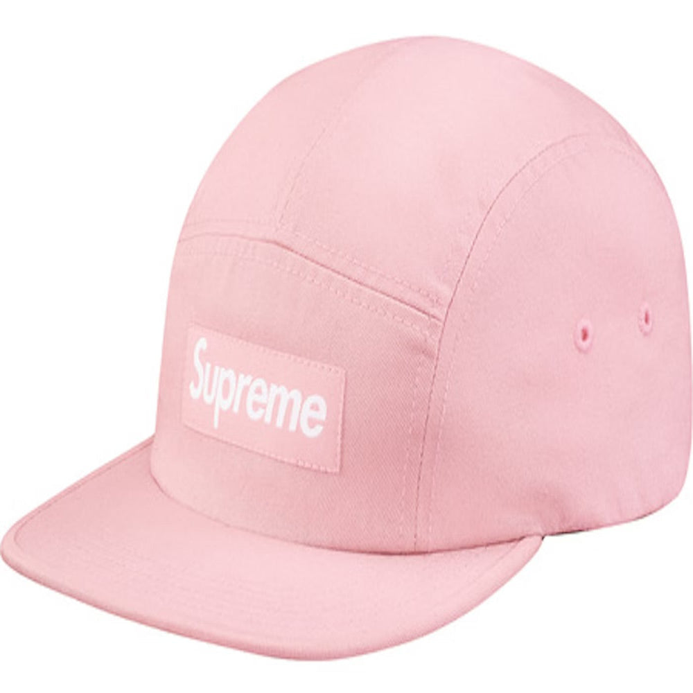 Supreme SS17 Washed Chino Twill Camp Cap Pink (皮扣)