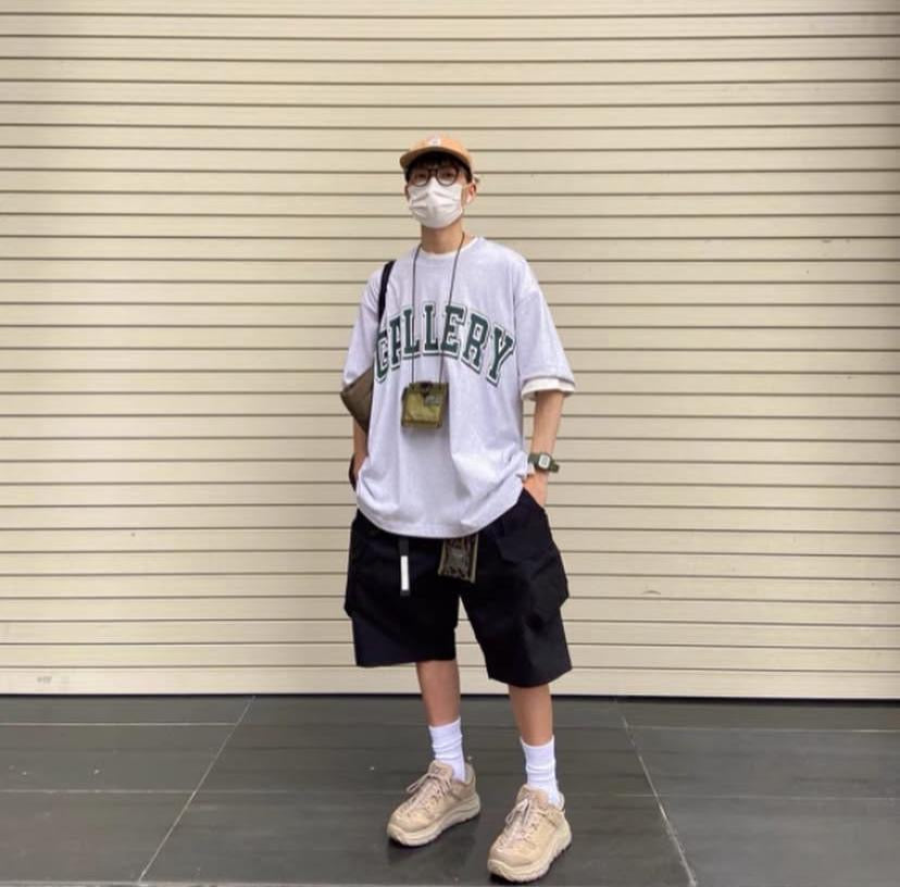 Pin Sktbs Gallery Printed Tee Black Grey Navy