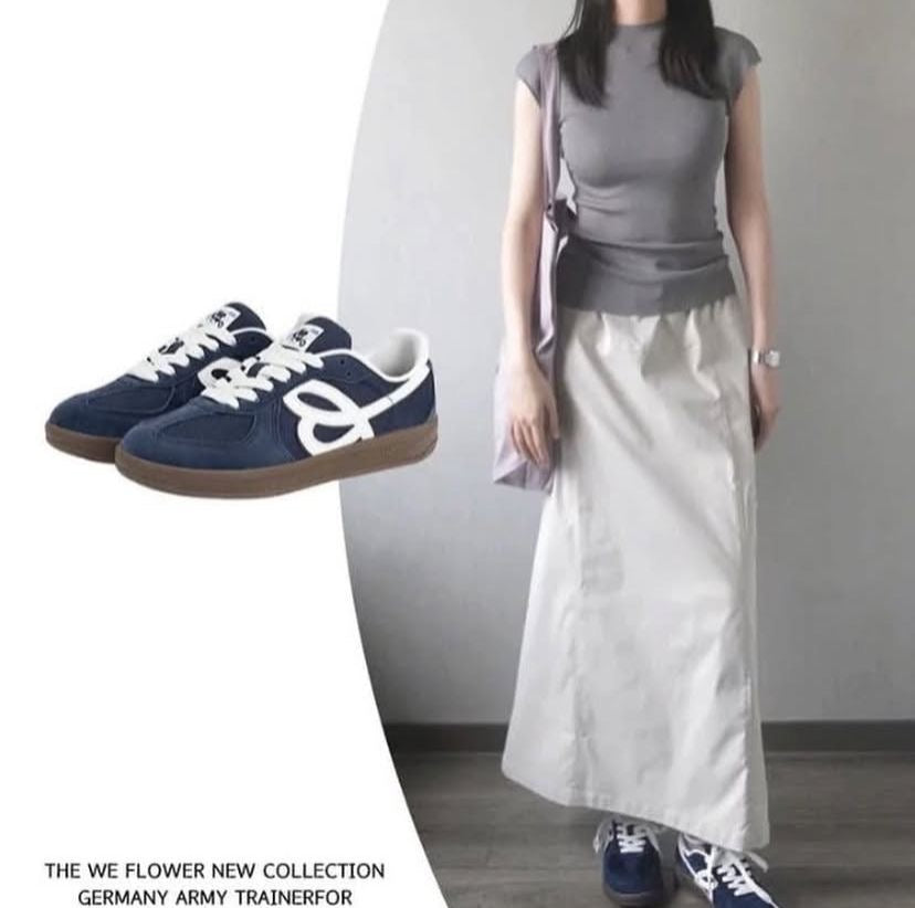 Preorder 預訂 HBD x We Flower 小花德訓鞋 German Trainer Navy Pink Red White Black