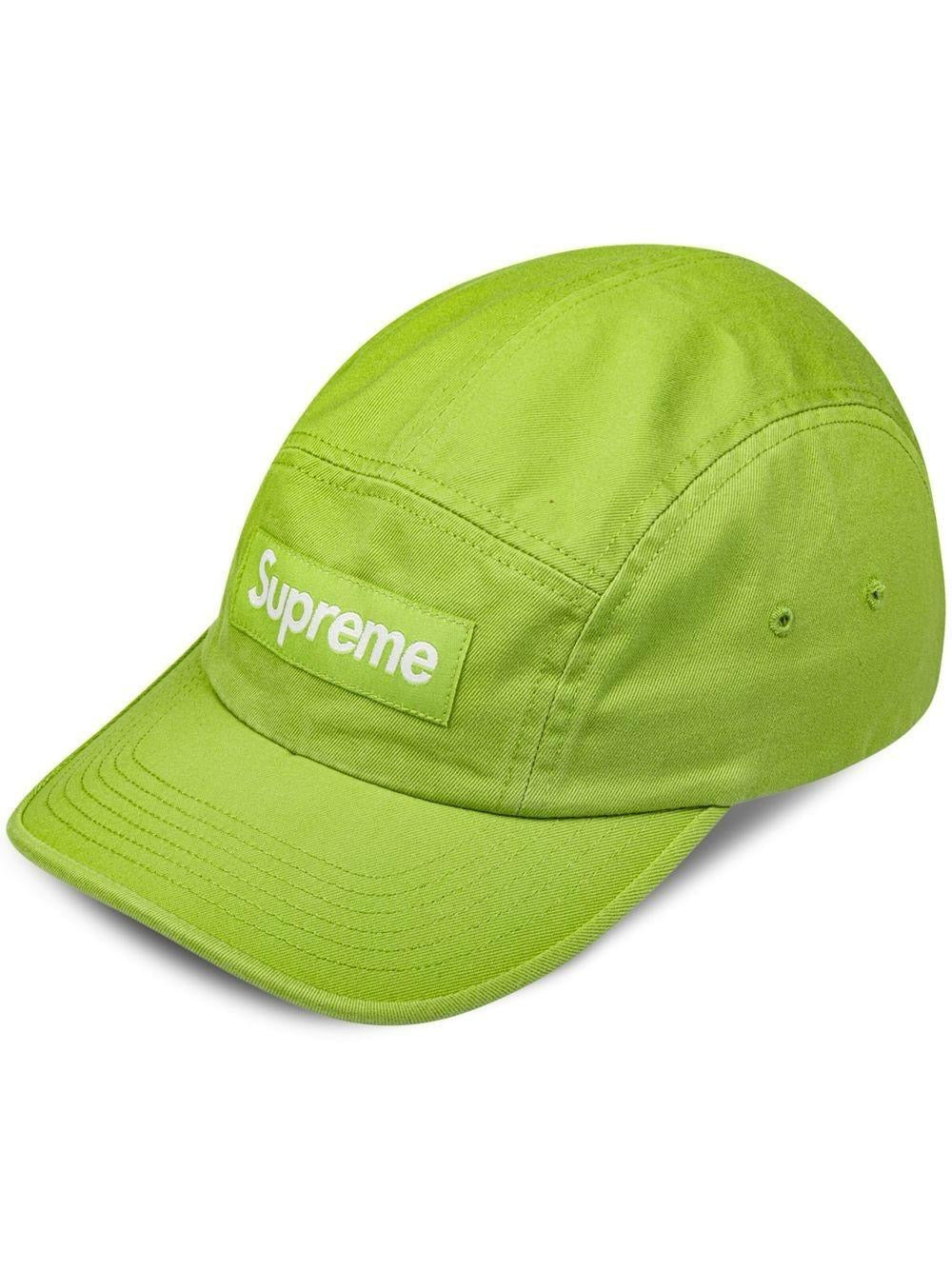 Supreme Washed Chino Twill Camp Cap Lime