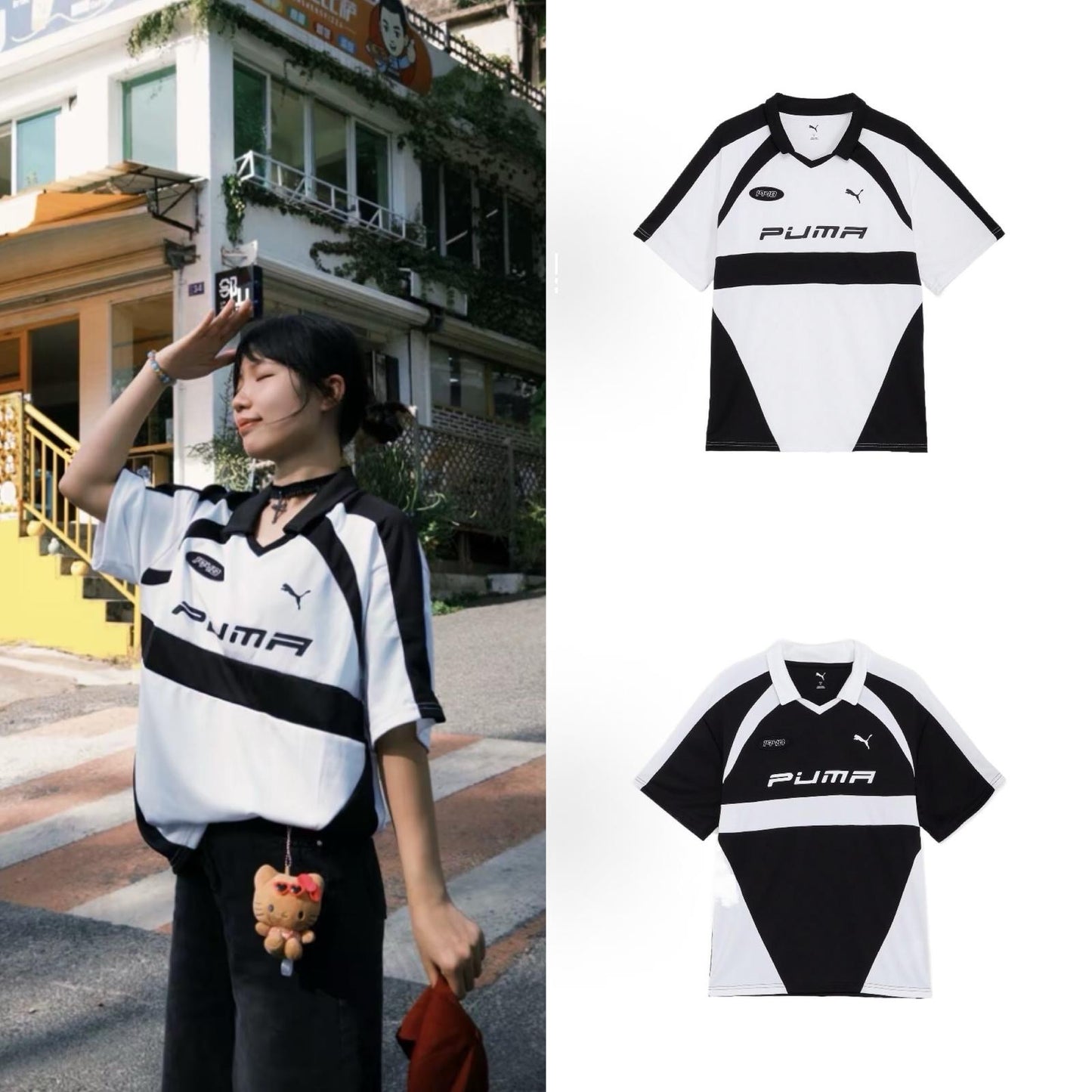 Preorder 預訂 Puma Retro Football Jersey SS Black White 足球球衣 631242-01 631242-02