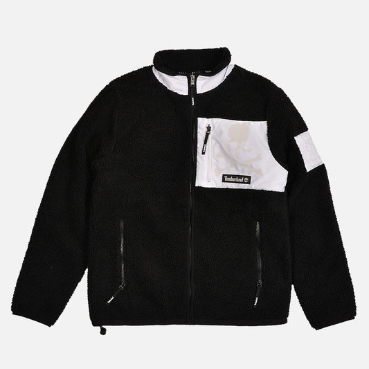 Mastermind World x Timberland Sherpa Fleece Jacket Black White Japan MMW MMJ