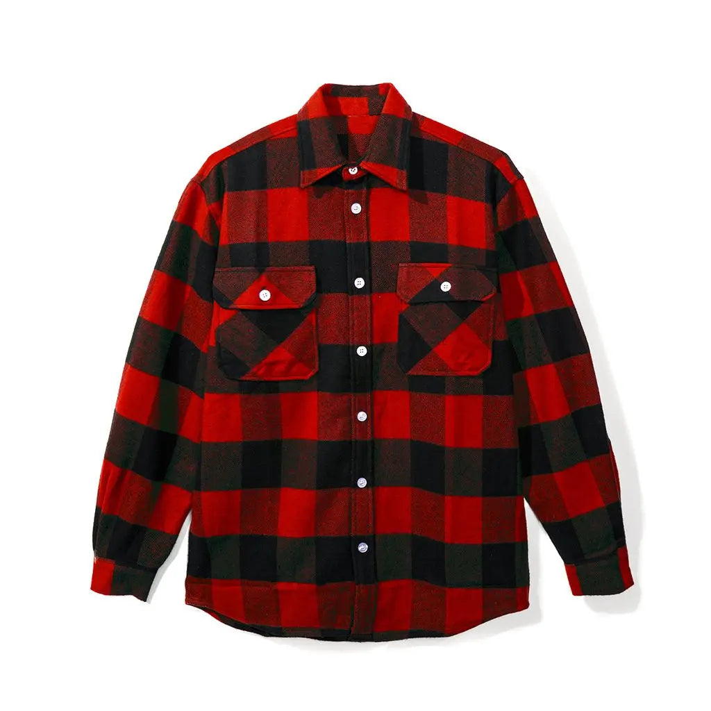 Anti Social Social Club ASSC Kkoch Flannel Shirt Black Red 黑紅格仔桃花