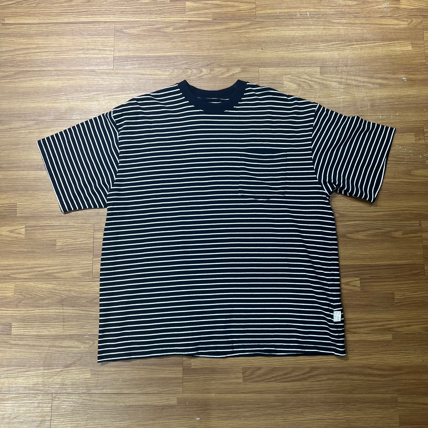 Pin Sktbs Stripe Pocket Tee Navy