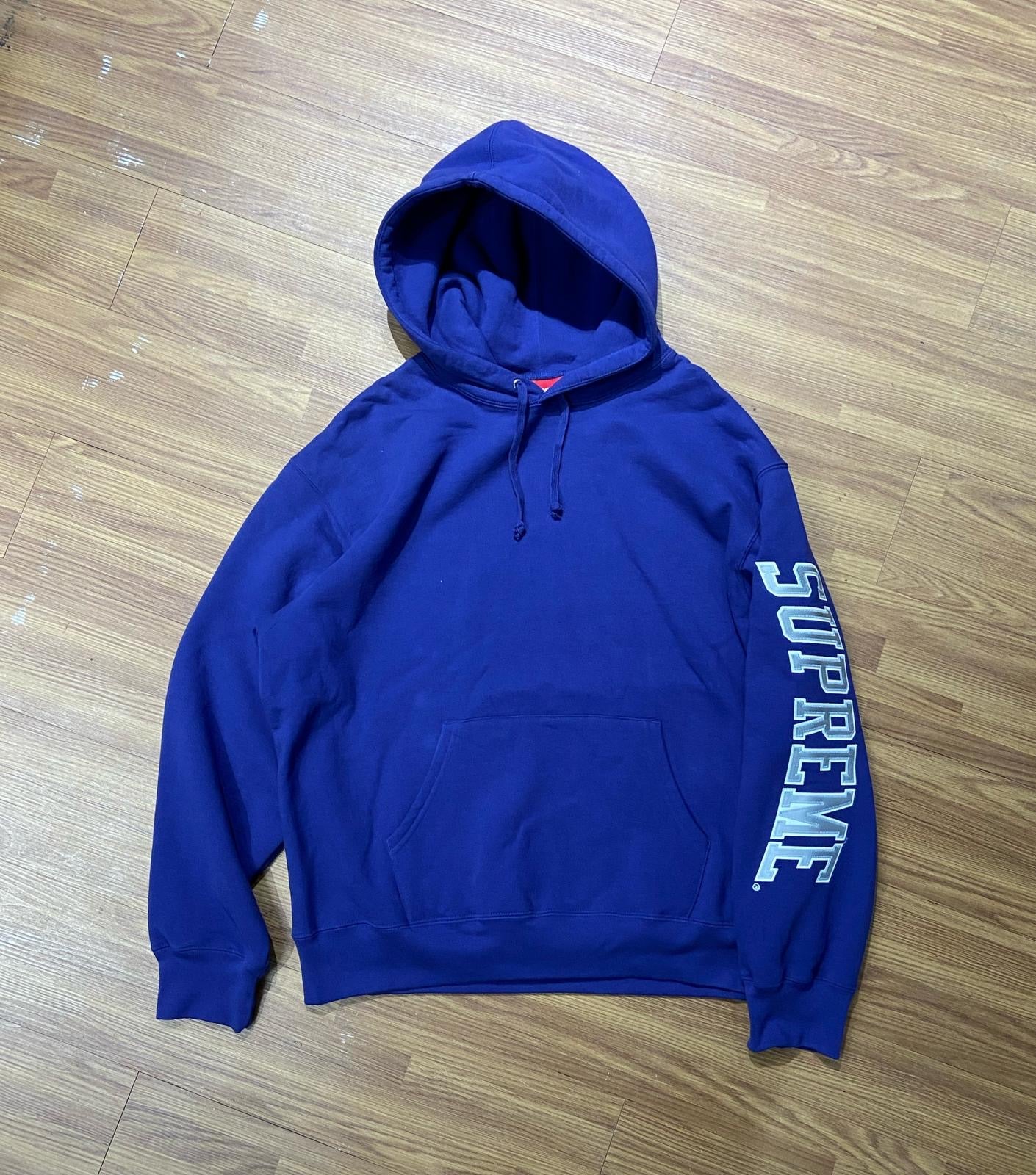 Supreme Sleece ARC Logo Hooded Sweatshirt Hoodie Purple