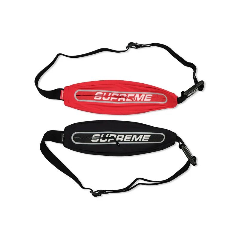 Supreme Running Waist Bag Black Red