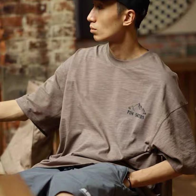 Pin Sktbs Urban Mountain SS Tee (Bamboo 天竺棉) Brown Cream Navy