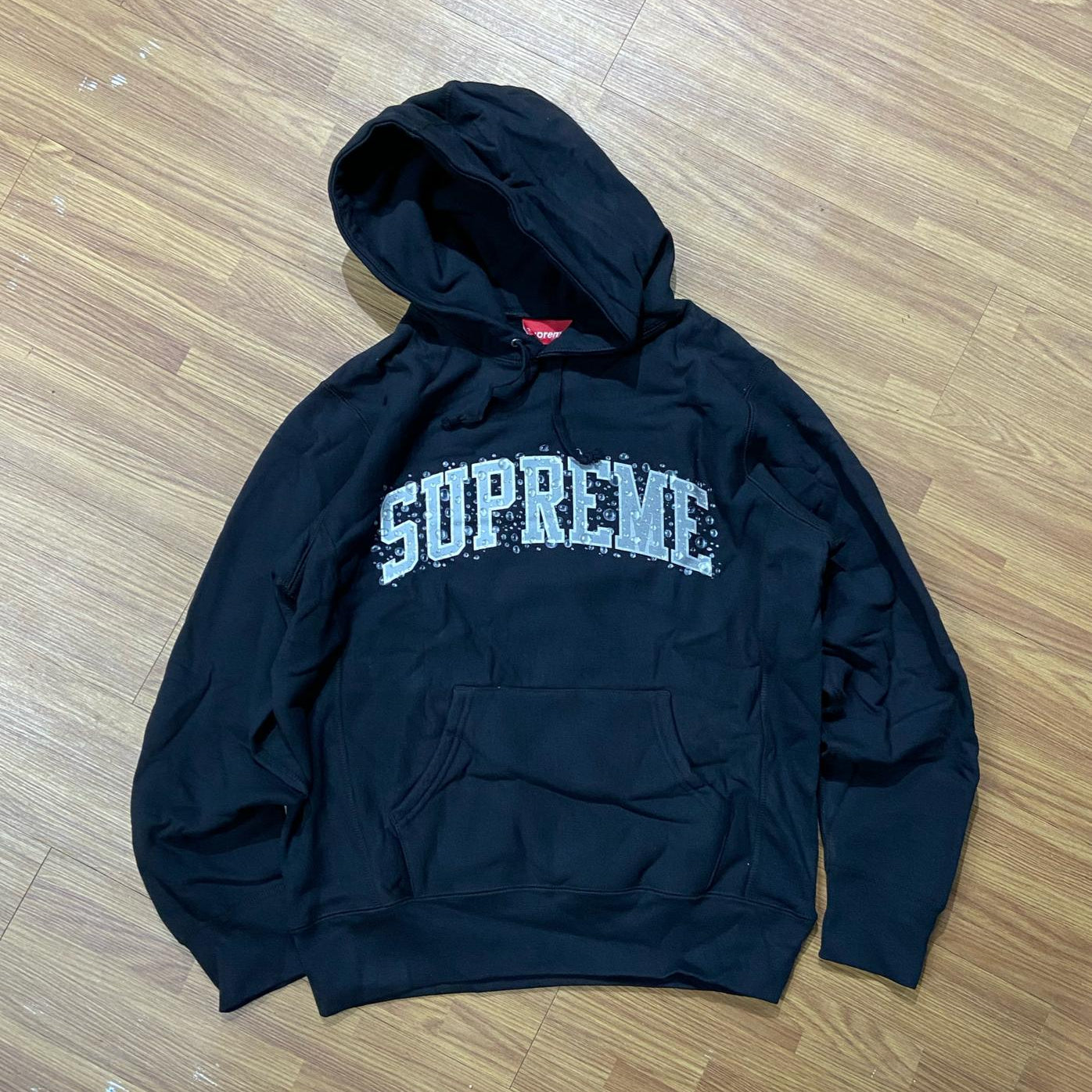 Supreme FW18 Water ARC Logo Hooded Sweatshirt Hoodie Black