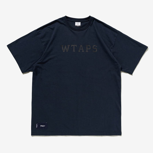 Wtaps College SS Tee Navy 231ATDT-STM06S