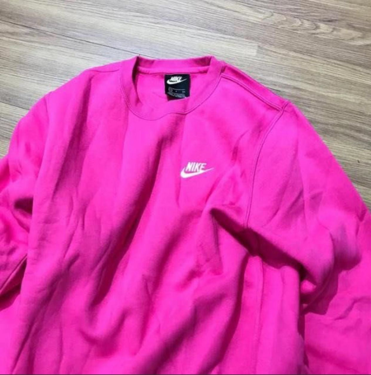 Nike French Club Sweat Crewneck Peach Pink 804340-674