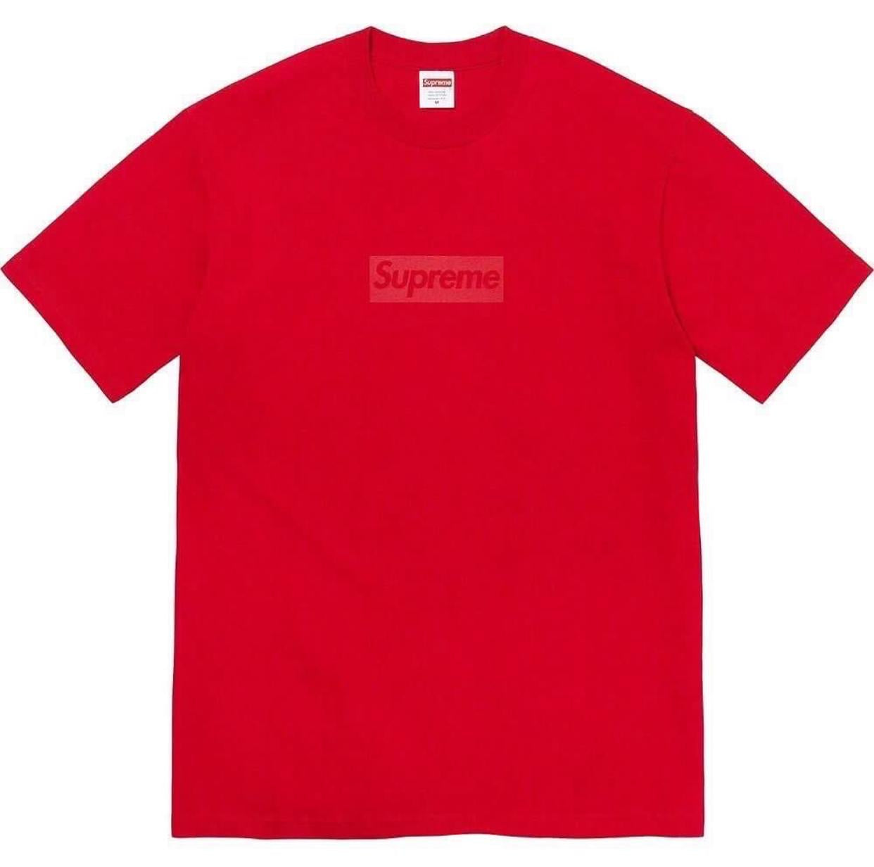 Supreme Tonal Box Logo Tee Black Navy