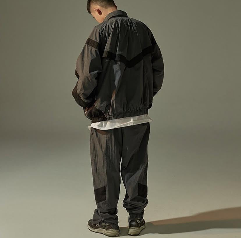 Pin Sktbs 22SS Zip Track Pant Black Grey
