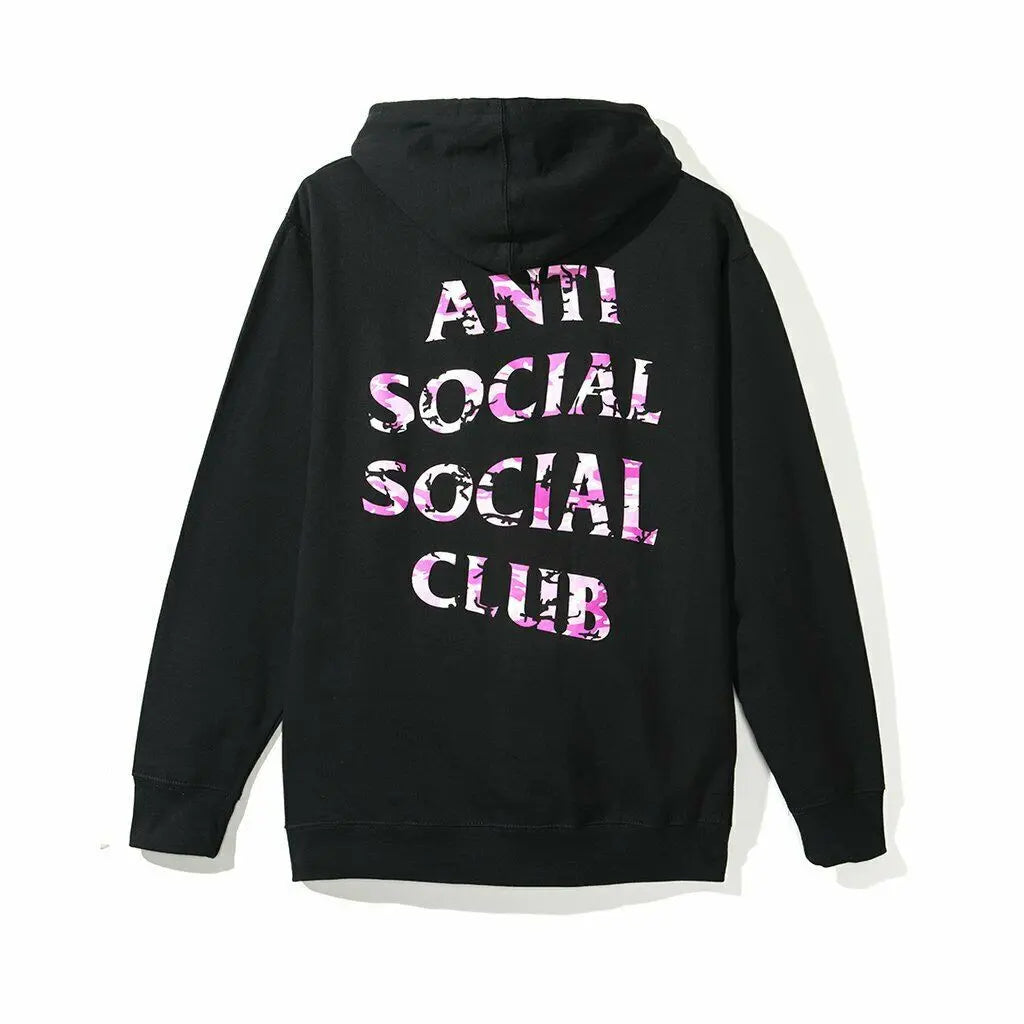 Anti Social Social Club ASSC x Undefeated Hooded Sweatshirt Hoodie Black Camo 黑色迷彩