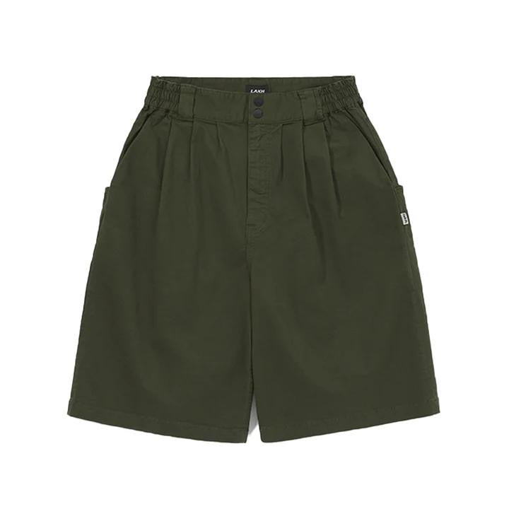 LAKH Supply Wide Cut 3/4 Chino Pants Black Navy Olive 黑色 深藍 綠色