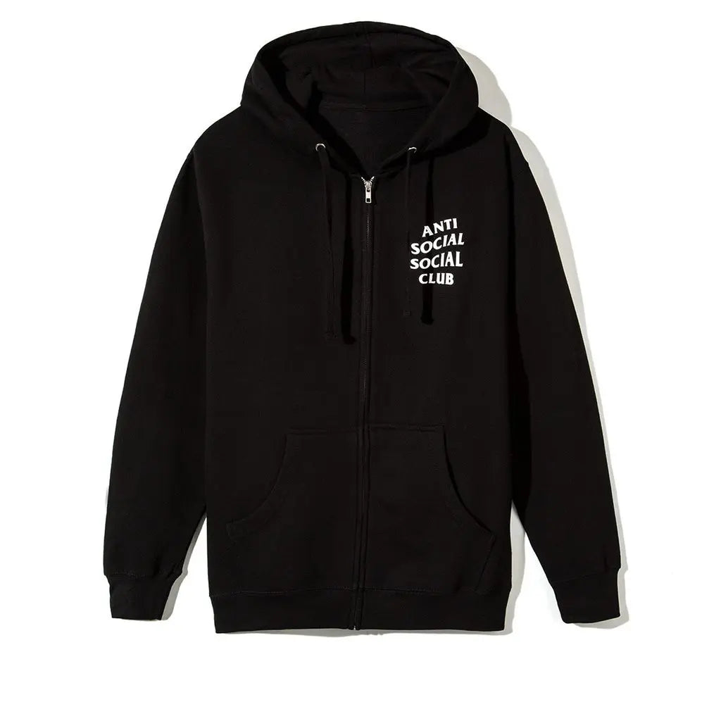 Anti Social Social Club ASSC Logo 2 Zip Up Jacket Mind Games Black 黑色