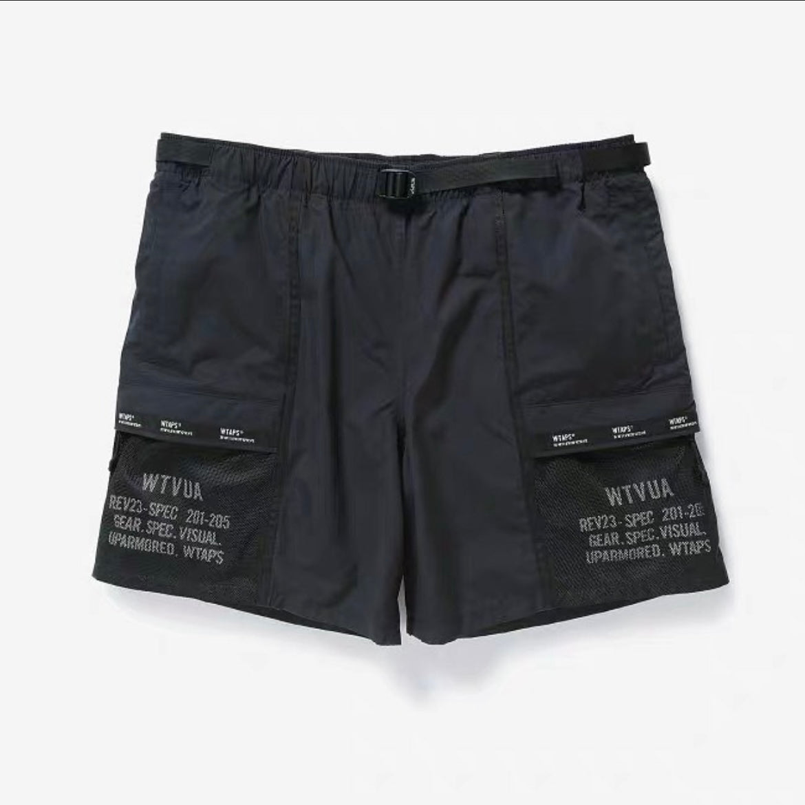 Wtaps Tracks Shorts / Nylon. Tussah Black 222BRDT-PTM07
