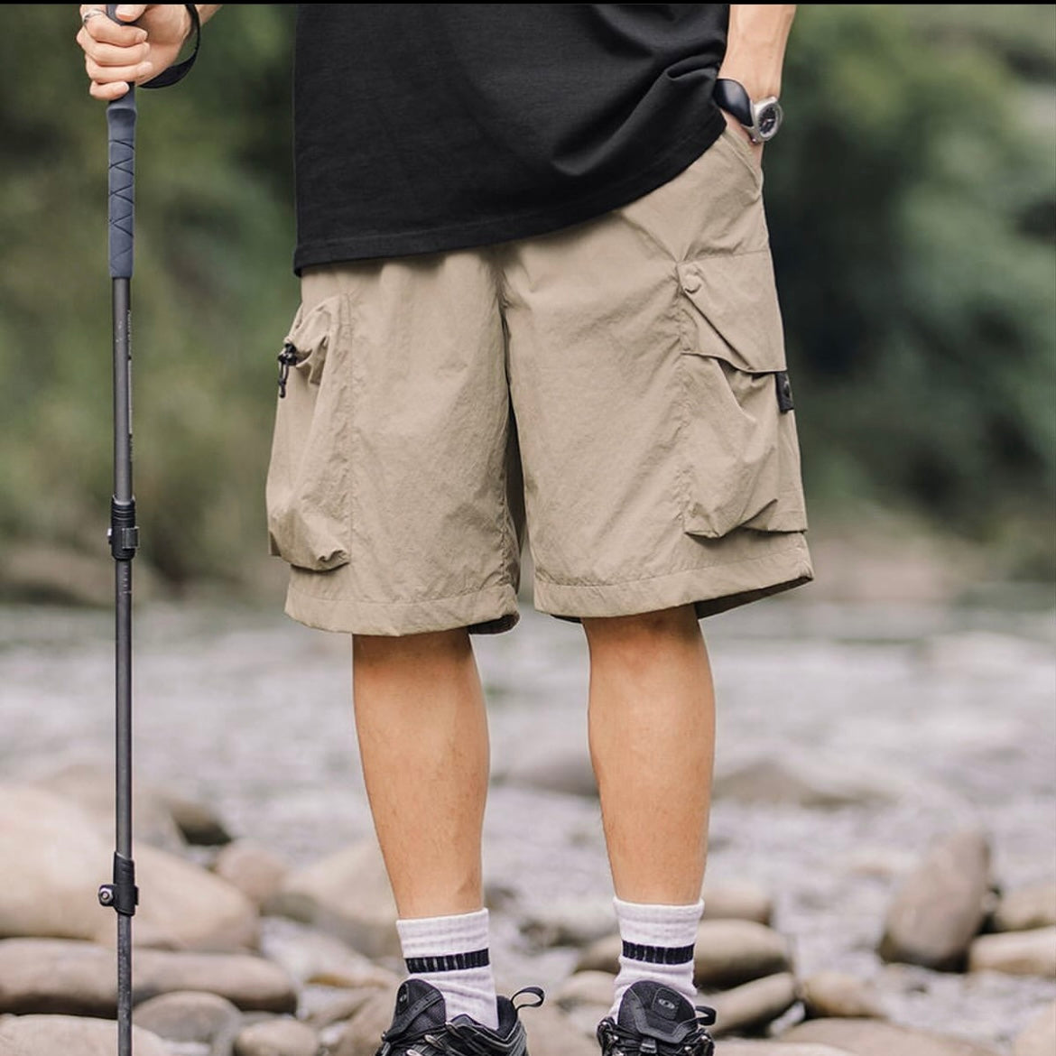 Preorder 預訂 OutWild Outdoor Shorts Black Beige Purple 防潑水速乾戶外短褲 黑色 卡其 紫色