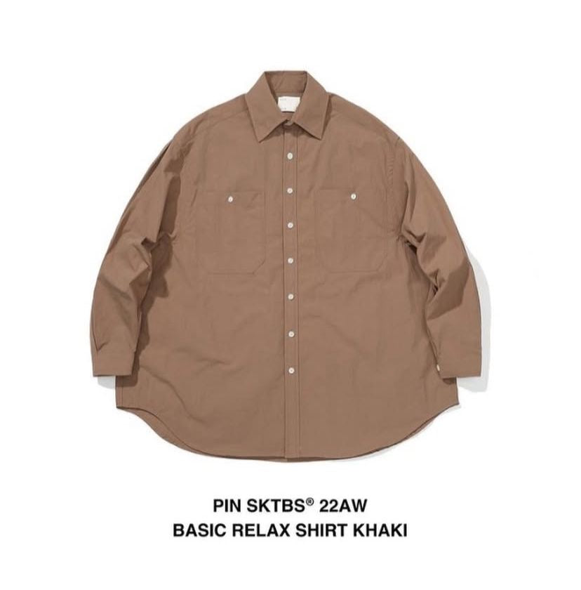 Pin Sktbs Basic Relax Waterproof Shirt LS Green Khaki