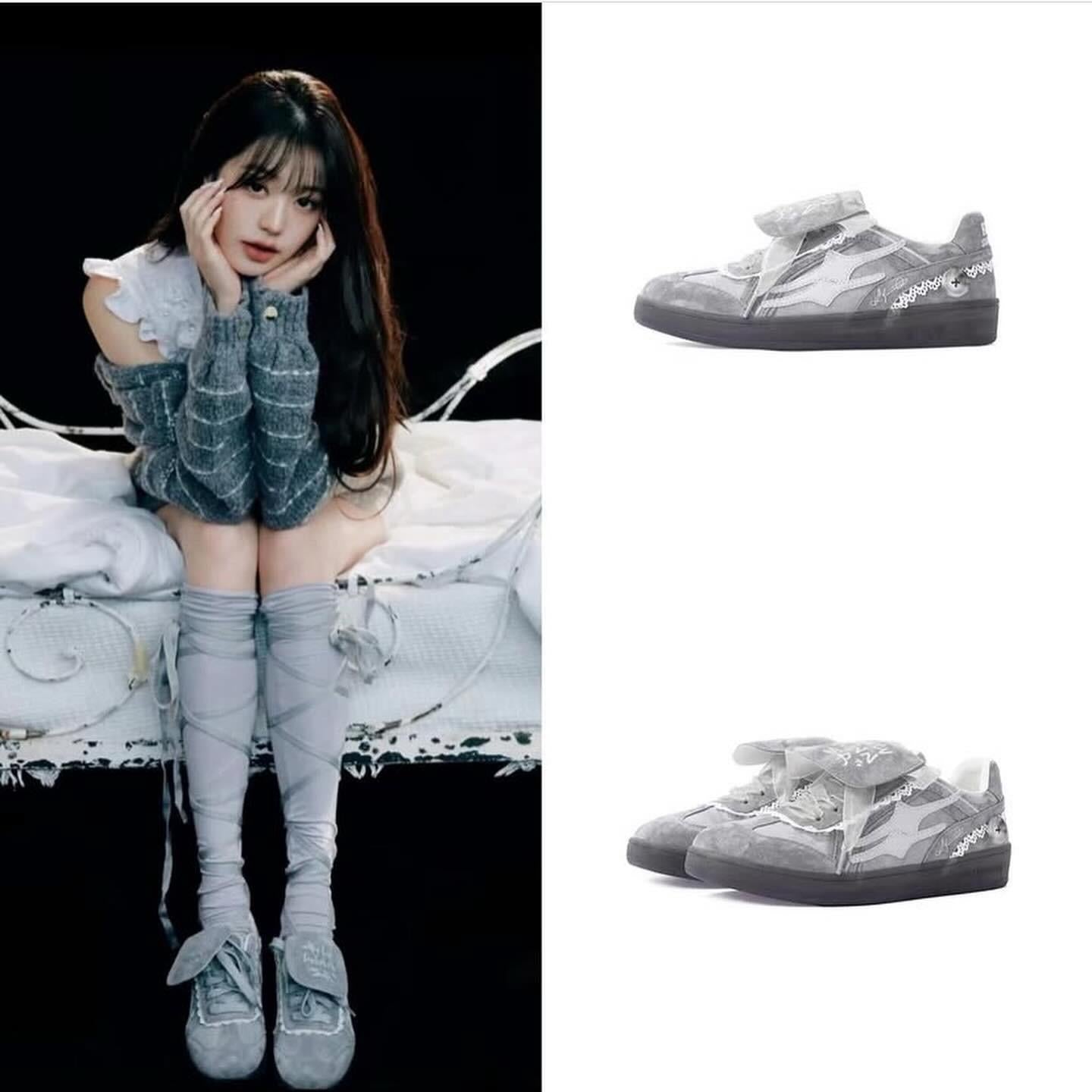 預訂 Preorder 韓國大熱 Killwinner 蕾絲花邊 緞帶 長舌 徳訓鞋 灰色 German Trainer Grey