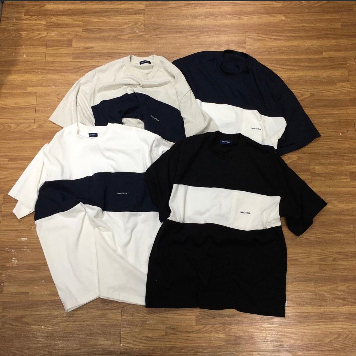 Nautica JP Panel Border Pocket SS Tee