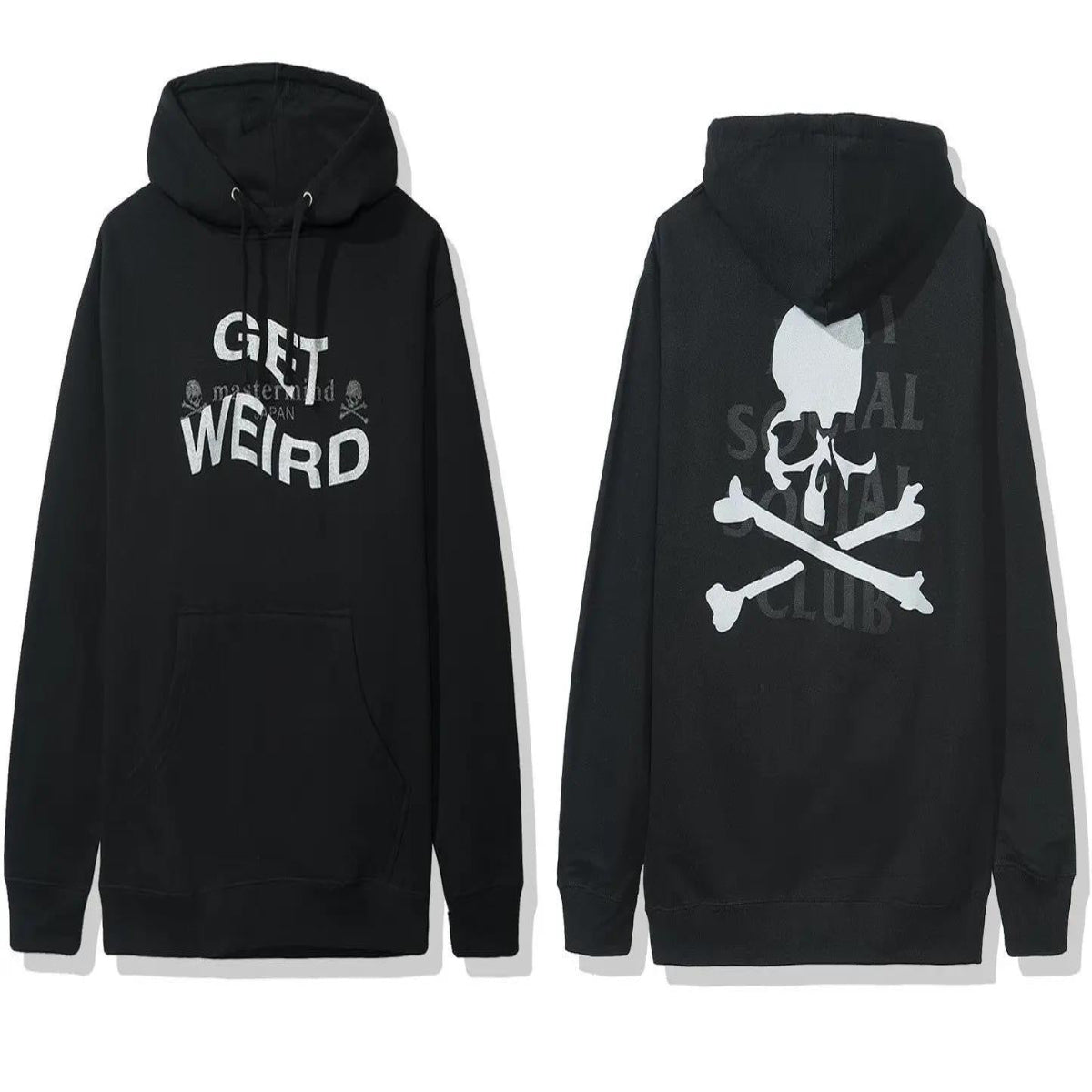 Anti Social Social Club ASSC x Mastermind Japan MMJ Get Weird Hoodie Black World MMW
