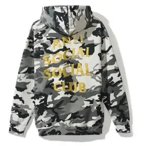 Anti Social Social Club ASSC Siberia Camo Hooded Sweatshirt Hoodie Snow Camo