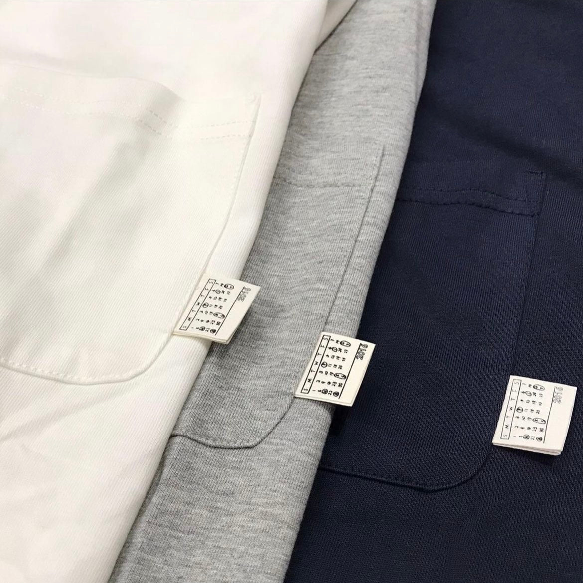 Pin Sktbs Basic Pocket Tee Grey Navy White