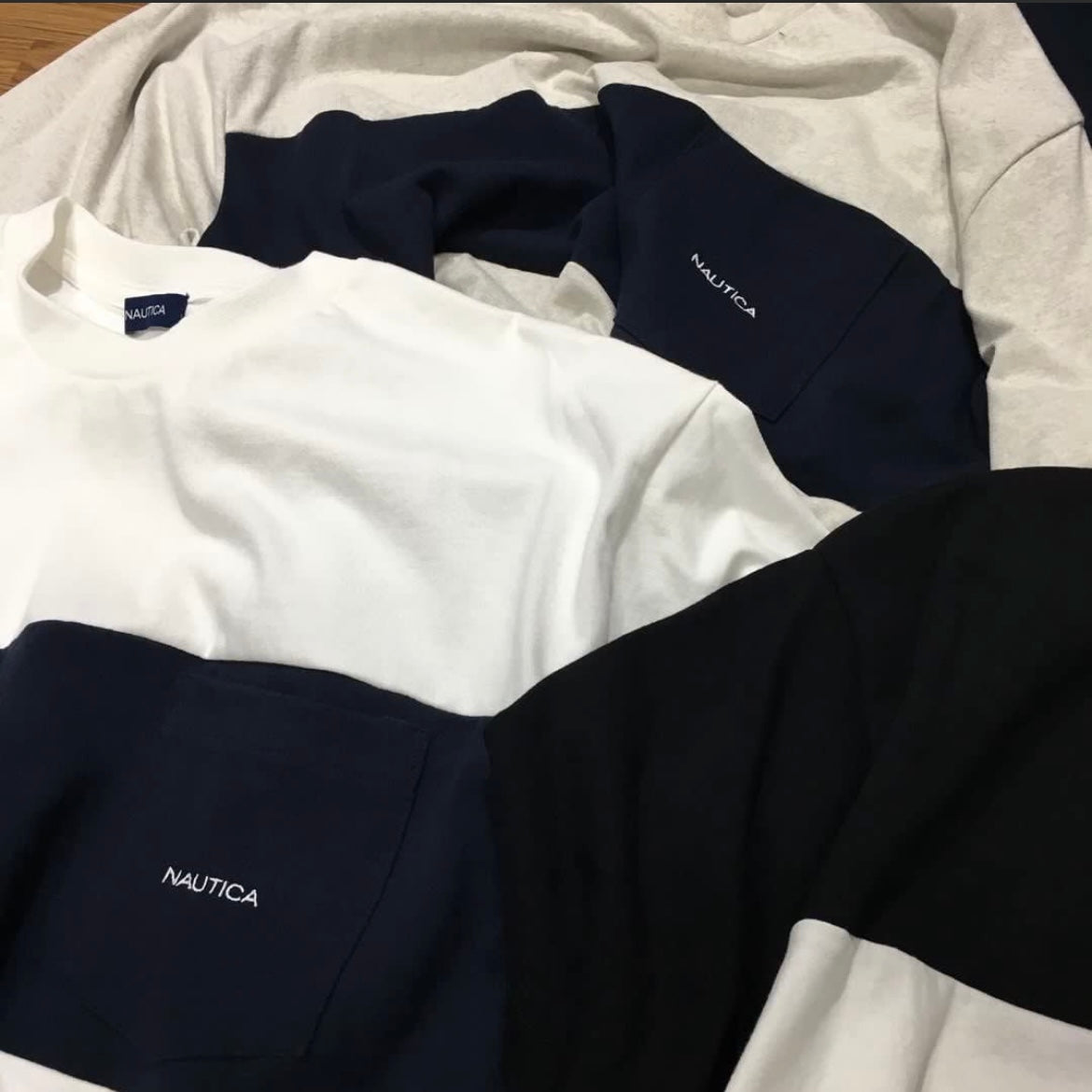 Nautica JP Panel Border Pocket SS Tee