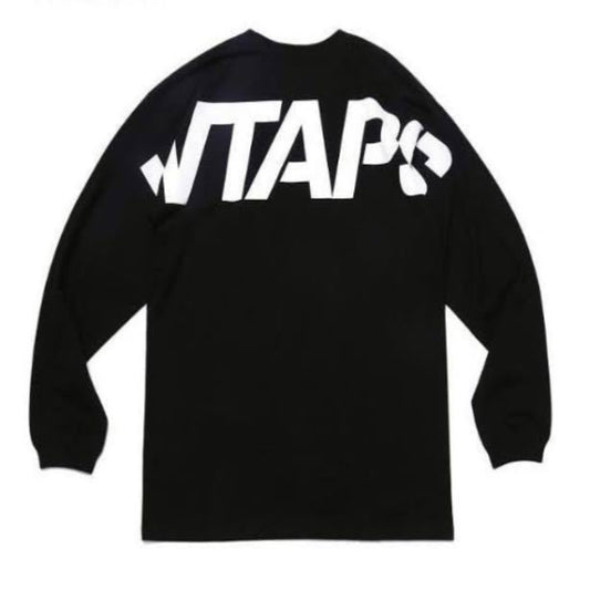 Wtaps Stencil LS Tee Black 202ATDT-LT01S