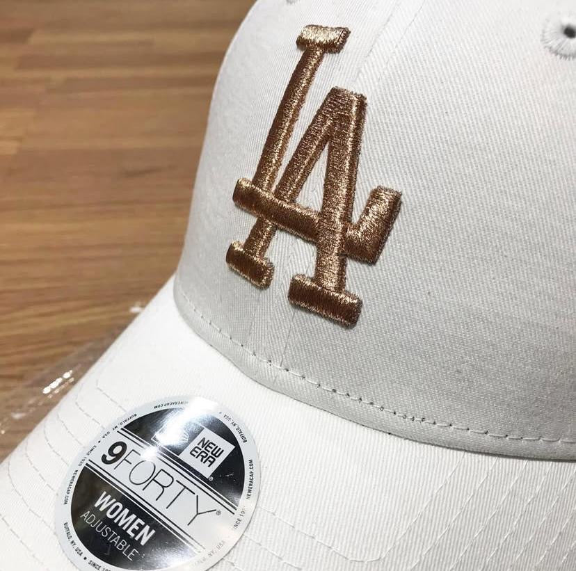 New Era “LA” 9Forty Cap White/Rose Gold