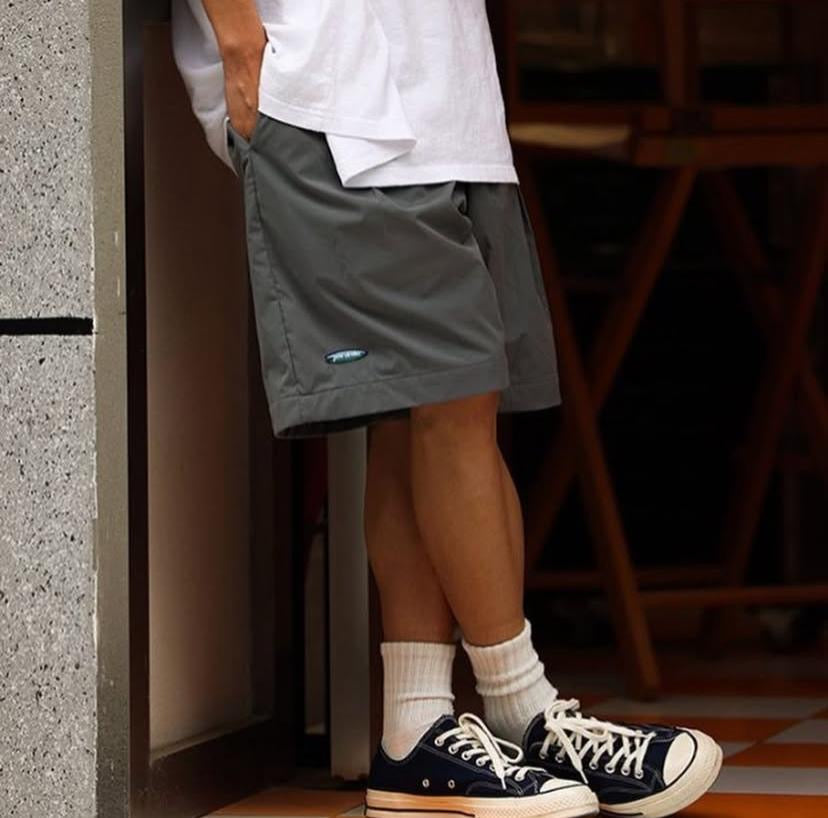 Pin Sktbs Logo Beach Shorts Brown Grey