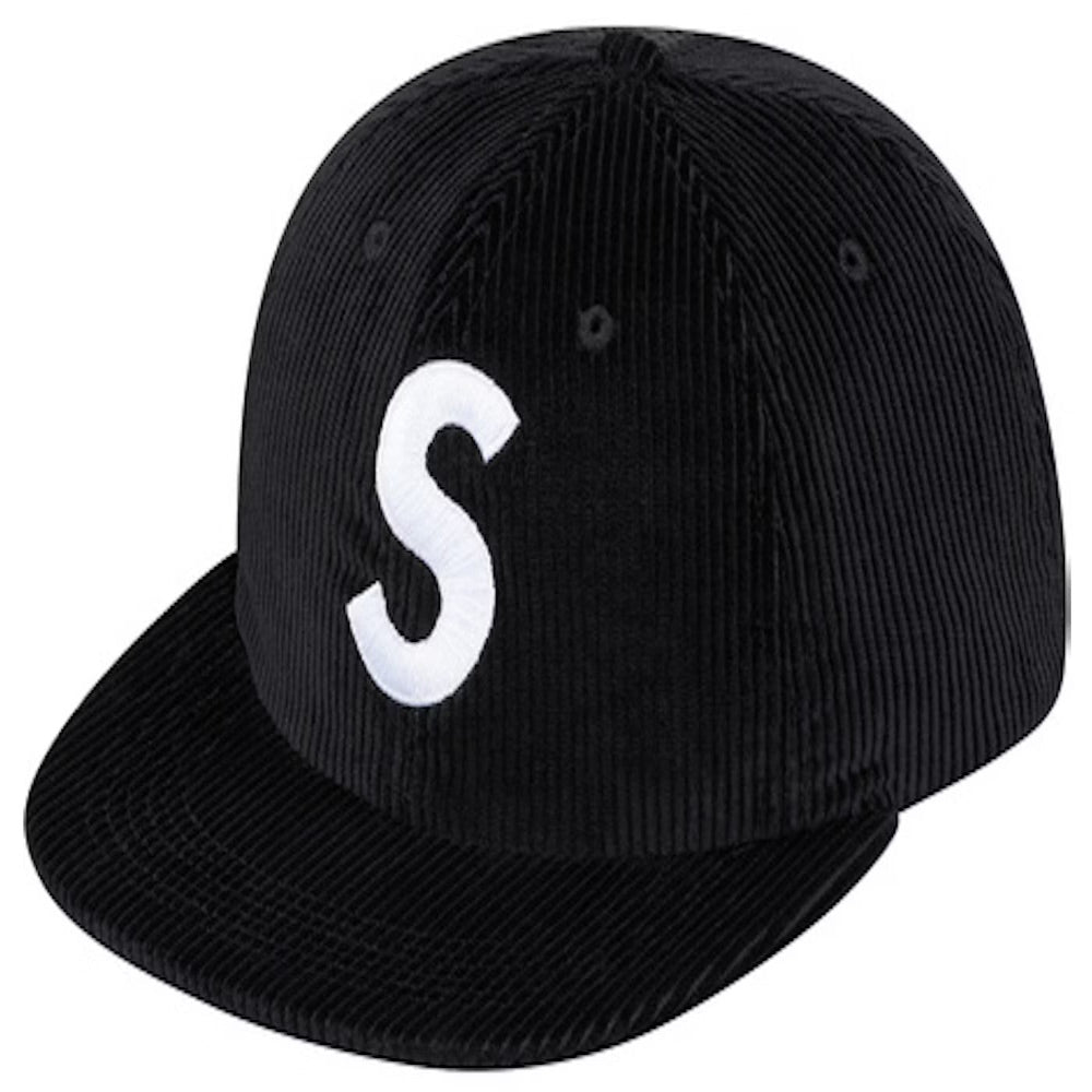 Supreme SS17 Corduroy S Logo 6-Panel Black