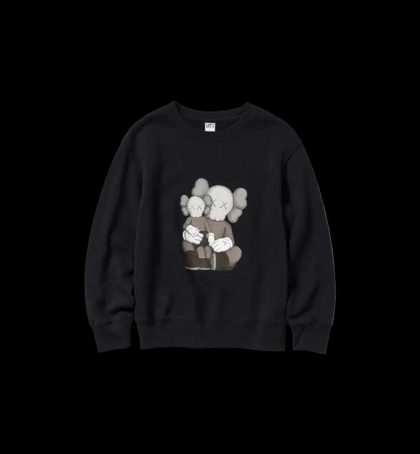 Kaws x Uniqlo UT Sweat Crewneck Black 341-467773