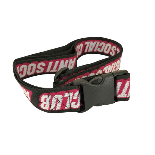 Anti Social Social Club ASSC Safe & Sound Luggage Belt Black Pink