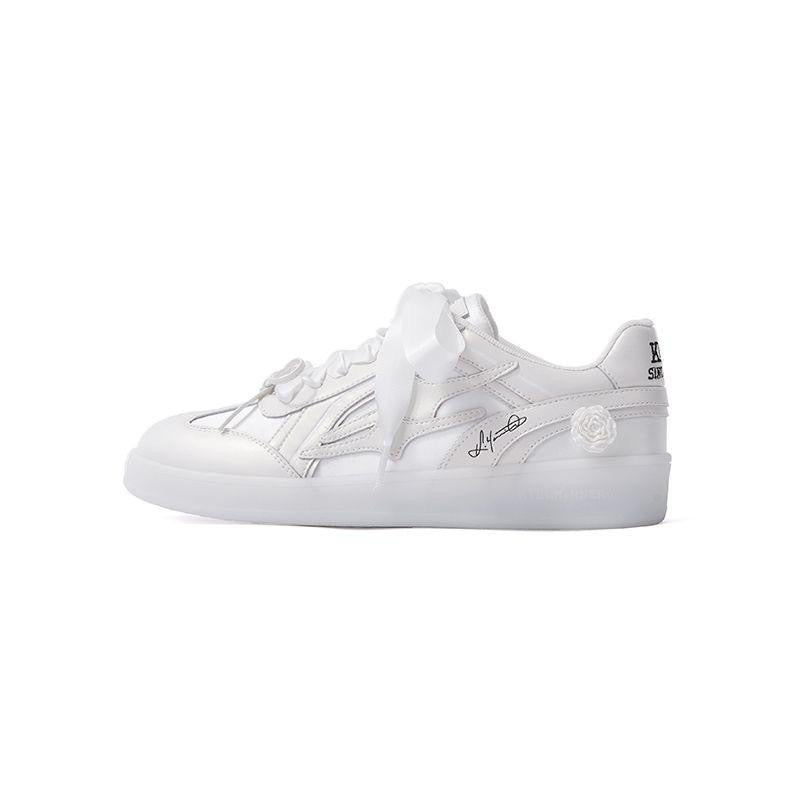 預訂 Preorder 韓國大熱 Killwinner 蕾絲花邊 緞帶 長舌 徳訓鞋 珍珠白 German Trainer Pearl White