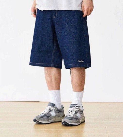 Nautica JP Baggy Jean Shorts Navy