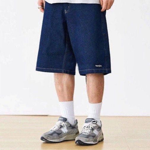 Nautica JP Baggy Jean Shorts Navy