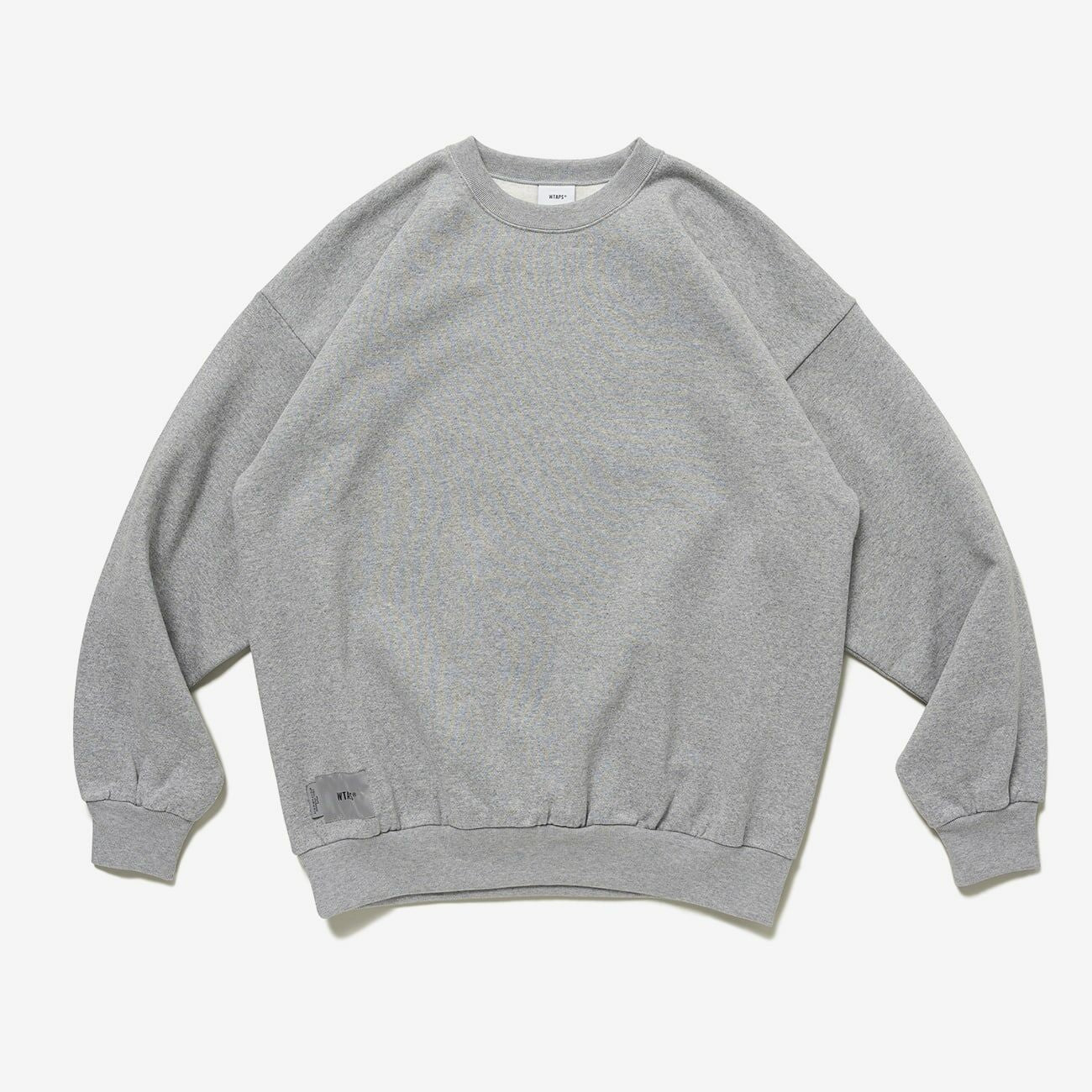 Wtaps Fortless Sweater / Cotton Grey 232ATDT-CPM01S Crewneck
