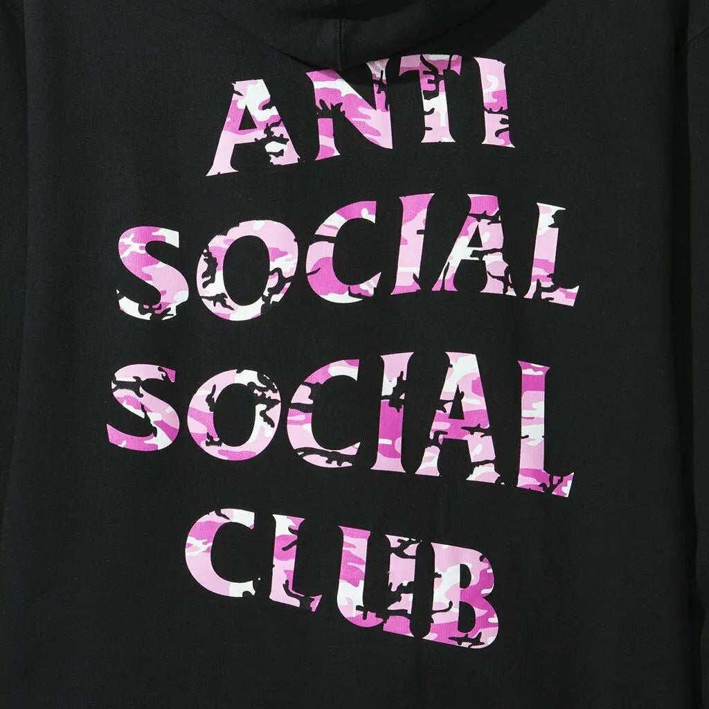 Anti Social Social Club ASSC x Undefeated Hooded Sweatshirt Hoodie Black Camo 黑色迷彩